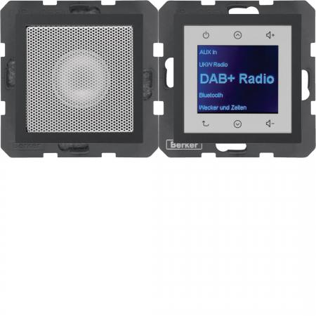 Berker 30801606 Radio mit Lautspr. DAB+, Bt.,B.x anth.