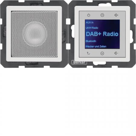 Berker 30806089 Radio Touch mit Lautsprecher, Einbauradio, DAB+, Bluetooth Q.x p