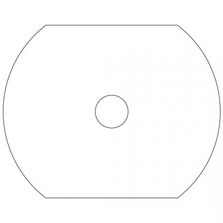 Berker 9023289035SP Unterl. f. Glasmit.pl. f. Drehsch/Taster
