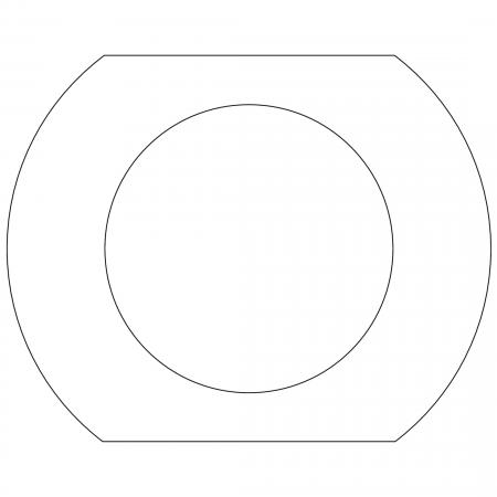 Berker 9023289065SP Unterl. f. Glasmit.rah. 1f Serie Glas kl
