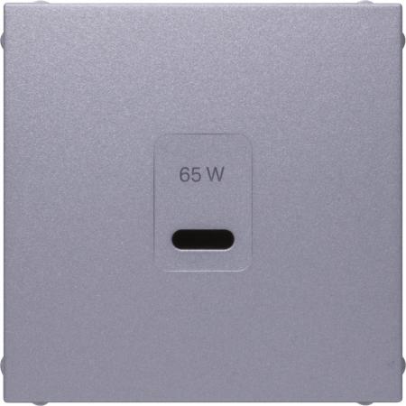 Berker 48601404 Zentralstück für USB Serie B.x, aluminium matt, lackiert