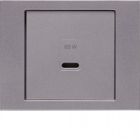 Berker 48607004 Zentralstück für USB Serie K.x, edelstahl matt, lackiert