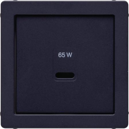 Berker 48606086 Zentralstück für USB Serie Q.x, anthrazit samt, lackiert