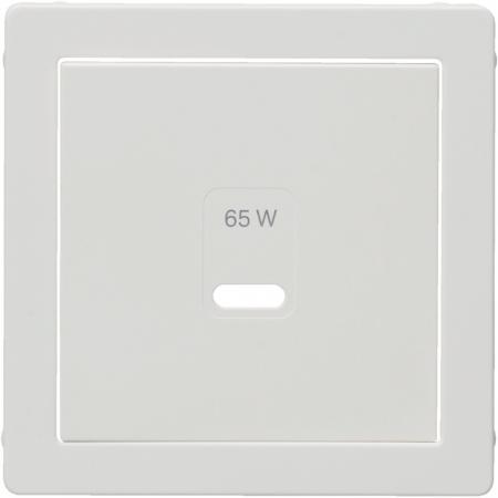 Berker 48606089 Zentralstück für USB Serie Q.x, polarweiß samt