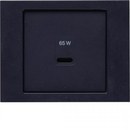 Berker 48607006 Zentralstück für USB Serie K.x, anthrazit matt , lackiert
