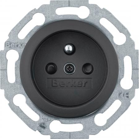 Berker MAN0101017 Steckd. Skostift BS 1930 softtouch schw.
