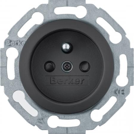 Berker MAN0101117 Steckd. Skostift BS 1930 softtouch schw.