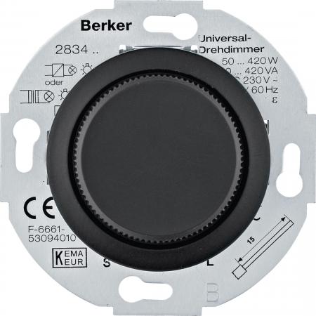 Berker MAN0101317 Uni Dim. Softr Z-St 1930 softtouch schw.