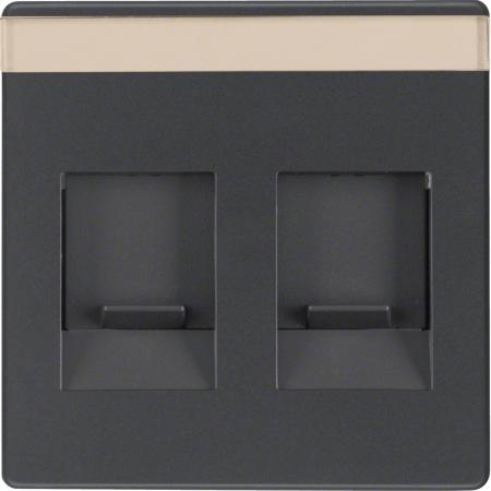 Berker MAN0206823 Z-ST M STAUBS U BF Q.x SCHWARZ MATT