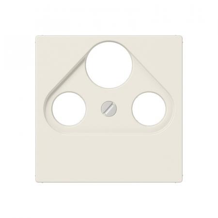 JUNG A 561 BFPLSAT Abdeckung 1fach für Universal-SAT/BK-Dosen cremeweiß 55 x 55 mm