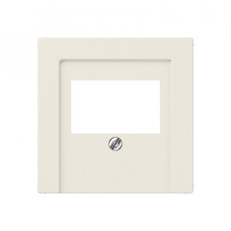 JUNG A 569 BFPLT Abdeckung 1fach für TAE-Anschlussdosen cremeweiß 55 x 55 mm