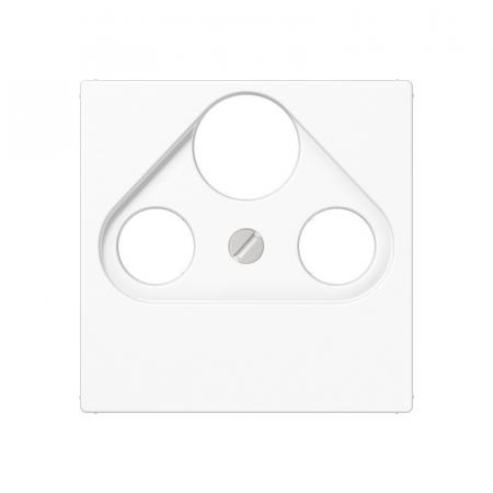 JUNG A 561 PLSAT WW Abdeckung 1fach für Universal-SAT/BK-Dosen alpinweiß 55 x 55 mm
