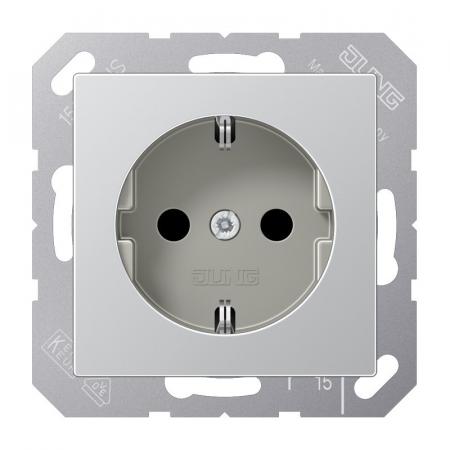 JUNG A 1520 AL SCHUKO-Steckdose aluminium