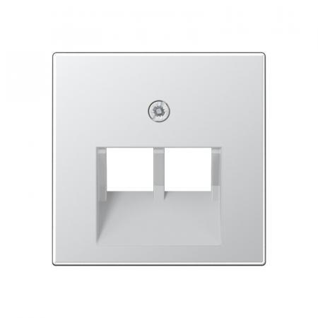 JUNG A 569-2 BFPLUA AL Abdeckung IAE/UAE-Anschlussdosen 2-fach Aluminium