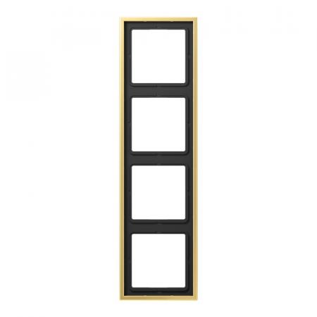 JUNG ME 2984 C Rahmen 4fach Serie LS 990 Messing classic