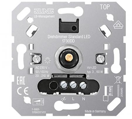 JUNG 1731 DD Drehdimmer Universal LED Unterputz 230 V