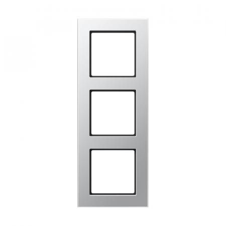 JUNG A 5583 BF AL Abdeckrahmen 3fach Aluminium 85 x 227 mm