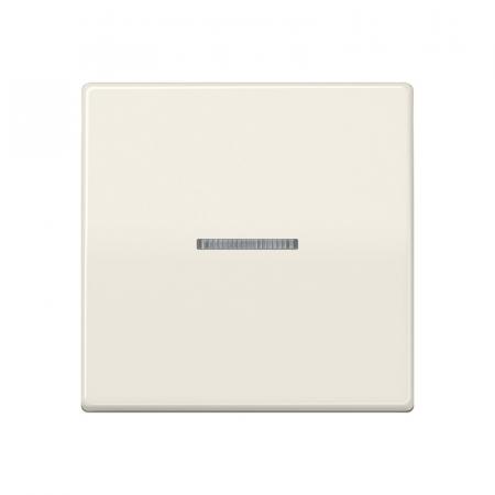JUNG HOME Taster 1fach mit Lichtleiter, weiß (Ivory) BT AS 17101