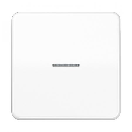 JUNG HOME Taster 1fach mit Lichtleiter, alpinweiß BT CD 17101 WW