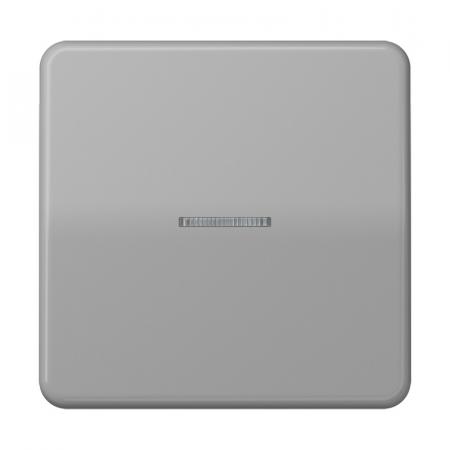 JUNG HOME Taster 1fach mit Lichtleiter, Serie CD, grau, Bluetooth Mesh