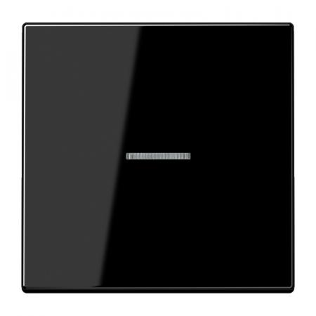 JUNG HOME Taster 1fach mit Lichtleiter, Serie LS, schwarz, Bluetooth Mesh