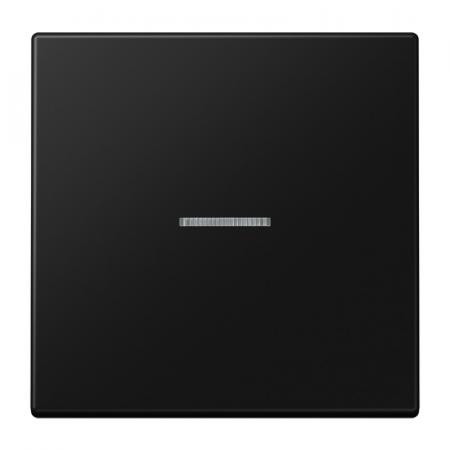 JUNG HOME BT LS 17101 SWM Taster 1fach, mit Lichtleiter, graphitschwarz matt