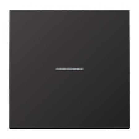 JUNG HOME Taster 1fach, mit Lichtleiter, Aluminium lackiert, Serie LS, dark BT AL 17101 D