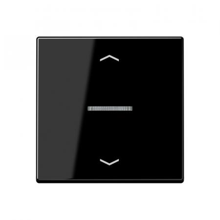 JUNG HOME BT A 17101 BF P SW Taster 1fach, mit Pfeilsymbolen und Lichtleiter, schwarz