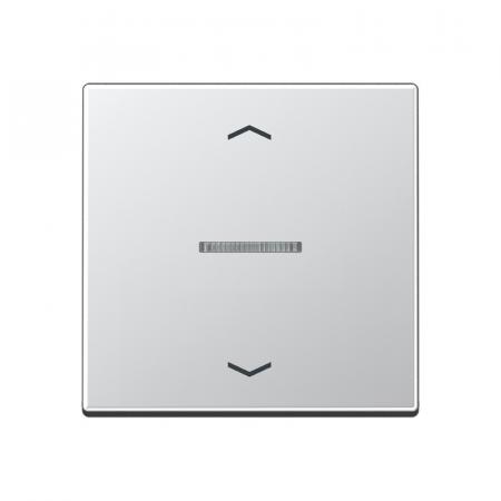 JUNG HOME Taster 1fach, mit Pfeilsymbolen und Lichtleiter, aluminium BT A 17101 P AL