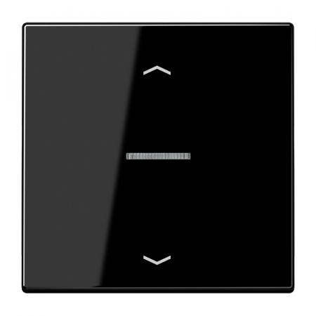 JUNG HOME BT LS 17101 P SW Taster 1fach, mit Pfeilsymbolen und Lichtleiter, schwarz