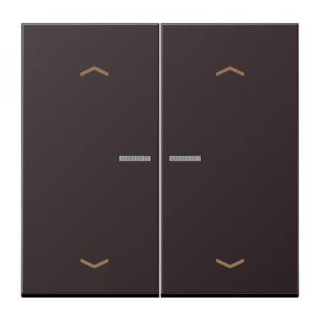 JUNG HOME BT AL 17102 P D Taster 2fach, mit Pfeilsymbolen und Lichtleiter, dark