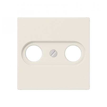 JUNG A 561 PLTV Abdeckung 1fach für Antennendosen cremeweiß 55 x 55 mm