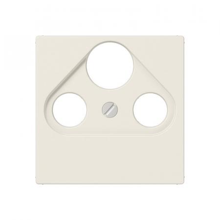 JUNG A 561 PLSAT Abdeckung 1fach für SAT-TV-FM-Dosen cremeweiß 55 x 55 mm
