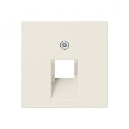 JUNG A 569-1 PLUA Abdeckung 1fach für IAE/UAE-Anschlussdosen cremeweiß 55 x 55 mm