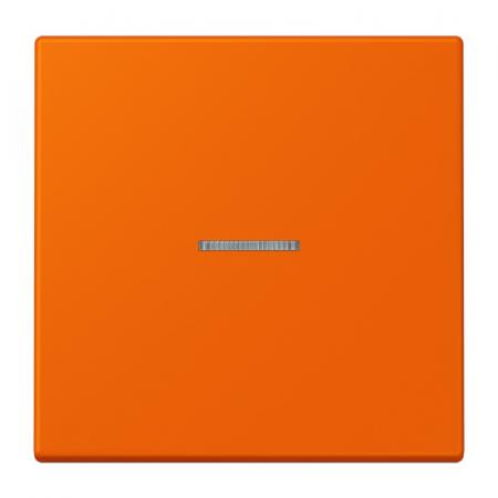 JUNG HOME Taster 1fach mit Lichtleiter, Serie LS, orange, Bluetooth Mesh