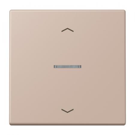 JUNG HOME Taster 1fach mit Pfeilsymbolen und Lichtleiter, Serie LS, ombre brûlée claire, Bluetooth Mesh