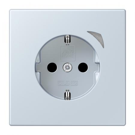 JUNG HOME Smart SCHUKO Steckdose 16 A 250 V, Safety Plus, Bluetooth Mesh, outremer pale, BT LC 1521 S 209