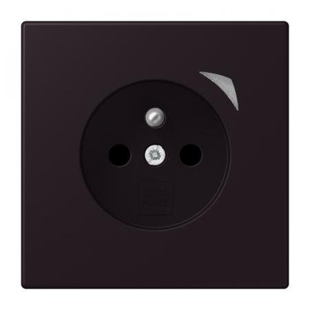 JUNG HOME Smart Steckdose Energy 16 A 250 V, Leistungs- und Energiemessung, Bluetooth Mesh, Serie LS, noir d’ivoire, BT LC 1521 F SE 248 -  französisch/belgisches System