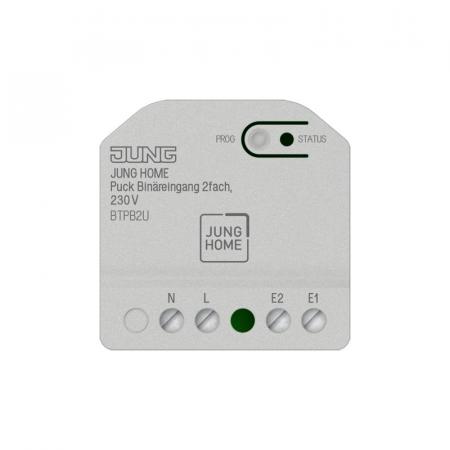 JUNG HOME Puck Binäreingang 2fach, 230 V BT P B2 U