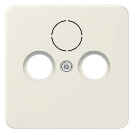 JUNG 561 SAT Abdeckung für Universal-Sat/BK-Dosen 1fach weiß (ivory) CD