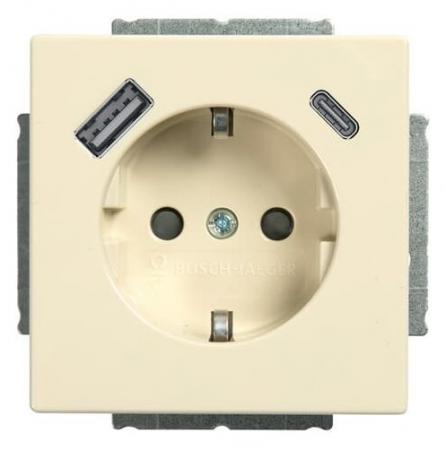 Busch-Jaeger 20 EUCB2USBAC-82 SCHUKO®-/USB-A+C Steckdose