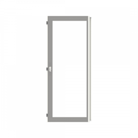 ABB STRIEBEL & JOHN TZT312L Transparente Tür 3FB/12RE, Tür links mit Sichtscheibe Zubehör TwinLine Schrankserie