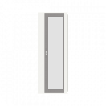 ABB STRIEBEL & JOHN RZT512LA Transparente Tür 5FB/12RE Li, montiert am Schrank, Zubehör TriLine Schrankserie
