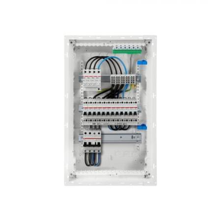 ABB STRIEBEL & JOHN UKB3BOK13D UK-Komplettverteiler mit SPD T2, HLAK, 12xFI/LS 16/0,03A, 3p FI/LS 20/0,03A 3-reihig