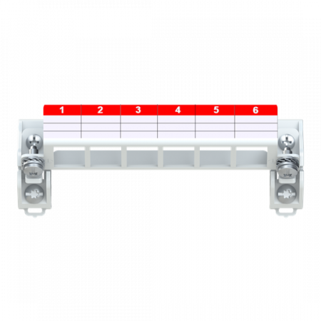 ABB STRIEBEL & JOHN ZE335 Patchpanel 6 fach, leer, Keystone