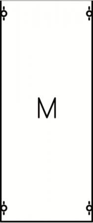 ABB STRIEBEL & JOHN 1M0A Montageplatten-Modul, 4RE/BH0, 1 FB, Modul montiert auf EDF-Profil