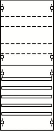 ABB STRIEBEL & JOHN 1V02A Sammelschienen-Modul, Sammelschienen-System, Klemmen, 4RE/BH0, 1 FB Modul montiert auf EDF-Profil