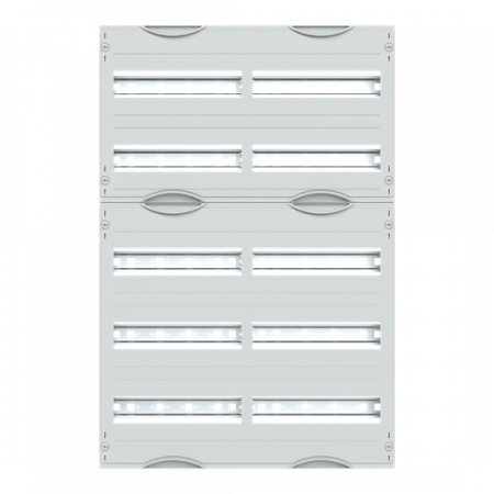 ABB STRIEBEL & JOHN 2V1A Reiheneinbaugeräte-Modul, Reihenabstand 125mm, 5RE/BH1, 2FB Modul montiert auf EDF-Profil
