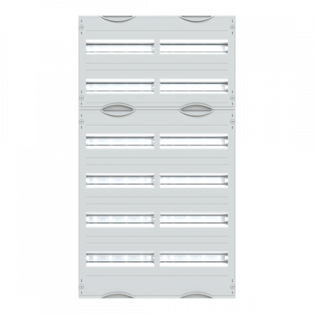 ABB STRIEBEL & JOHN 2V2A Reiheneinbaugeräte-Modul, Reihenabstand 125mm, 6RE/BH2, 2FB Modul montiert auf EDF-Profil