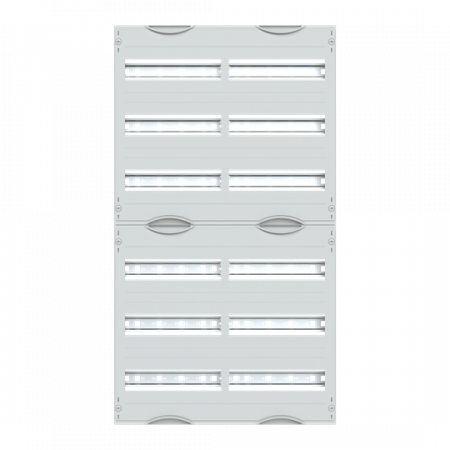 ABB STRIEBEL & JOHN 2V23A Reiheneinbaugeräte-Modul, Reihenabstand 125mm, 6RE/BH2, 2FB Modul montiert auf EDF-Profil